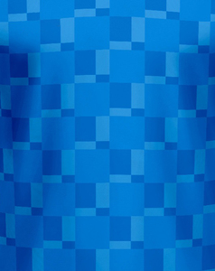 Camiseta de Fútbol de Alto Rendimiento para Hombre, con Estampado Geométrico Azul, Cuello en V, Manga Corta, Absorbe la Humedad, Poliéster, Corte Regular - Product Image 5