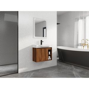 28\" Wall Mounted <b>Bathroom</b> <b>Vanity</b> with White Ceramic Sink & Soft Close Door KD Packing - Product Image 3