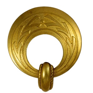 Aldaba de puerta de metal de latón macizo de forma redonda de diseñador de lujo Aldaba de alta calidad en precio asequible barato - Product Image 1