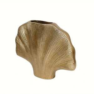 Vase à plumes en bronze moderne nordique, fait main, décoration de table, longueur 30,5 cm, hauteur 23,5 cm - Product Image 3
