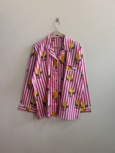 ชุดนอนผ้าฝ้ายเนื้อนุ่มสำหรับผู้หญิงอินเดีย ชุดเสื้อพร้อมกระเป๋าใส่ของ ชุดนอนผู้หญิงสำหรับฤดูร้อน ชุดผ้าคอร์ด - Product Image 2