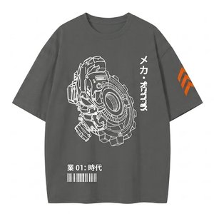 Camisetas de Hombre con Hombros Caídos, Estilo Oversize, de Algodón, Casuales, Urbanas, con Logotipo Personalizado, Ropa de Hombre - Product Image 1