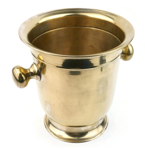 Cubo de Hielo para Champán de Acero Inoxidable Dorado en Oferta, Enfriador de Vino de Lujo con Pinzas, Enfriador de Bebidas Aislado para Fiestas y Bares - Product Image 1