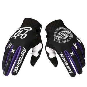 Custom MTB Mountain <b>Bike</b> Cycling Gloves Full <b>Finger</b> Breathable Anti Slip Touchscreen Protective Grip Hook Loop Closure Unisex - Product Image 2