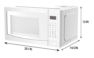 Horno de microondas de encimera Frigidaire de 1.1 pies cúbicos, color blanco - Product Image 5