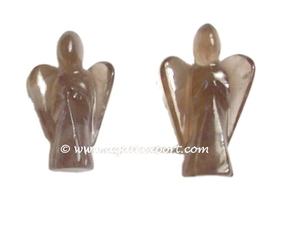 Artesanía de piedra semipreciosa Ángel de cuarzo de cristal Tamaño pequeño Ángel de piedras preciosas naturales al por mayor - Product Image 2