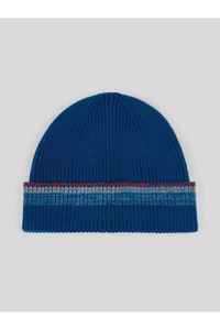 <b>Men</b> Ribbed Beanie Hat in Royal Blue Color Computer Knitted Acrylic Winter <b>Cap</b> Casual Style for Adults 56-58CM Head Circumference - Product Image 1