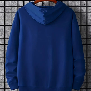 Men's Long Sleeve Thermal Pullover Winter Hoodie Zipper-Up Sweatshirt Washed Design Hooded 100% Cotton Fleece <b>Waterproof</b> Zipper - Product Image 6
