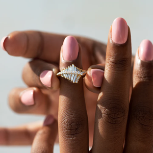 Bague Iced Jewelz taille baguette 1,50 carat en or jaune 14K plaqué or pour elle IGI - Product Image 2
