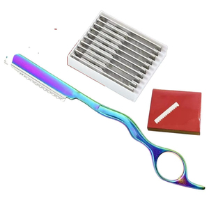 Kit de Afeitado Profesional con Cuchilla Rotatoria de Plasma Multicolor, Mango Ergonómico y Peine para Salón de Belleza - Product Image 5