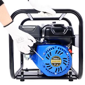 3 Inch 209cc 7HP 4 Stroke OHV ENGINE Gas Powered Semi Trash Water Pump with 50 ft Discharge <b>Hose</b> and 12 ft <b>Suction</b> <b>Hose</b> - Product Image 6