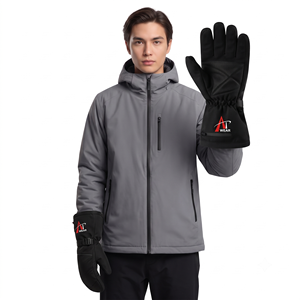 Gants de ski extensibles imperméables avec logo OEM personnalisé, mitaines chauffantes en nylon pour la pêche sur glace et les sports d'hiver - Product Image 2