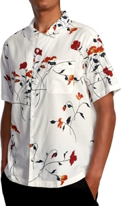 เสื้อเชิ้ตฮาวายแขนสั้นสำหรับผู้ชายรุ่นใหม่ ปรับแต่งได้ ทันสมัย สวมใส่สบาย ระบายอากาศได้ดี แห้งเร็ว และกันยับ เหมาะสำหรับวันหยุดพักผ่อน - Product Image 3