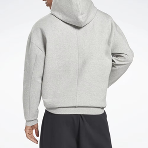 Light <b>Grey</b> Oversized Hoodie For <b>Men</b> Premium Heavyweight Cotton Sweatshirt Soft Warm Casual Streetwear Pullover Winter Fashion - Product Image 3
