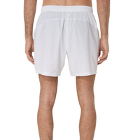 Short d'entraînement tissé blanc pour homme, personnalisé OEM, à séchage rapide, pour le tennis, le sport, la gym, le basketball, avec doublure de compression