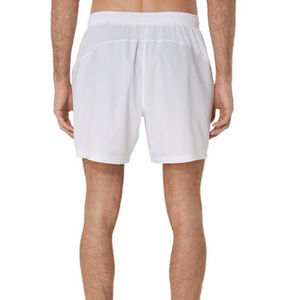 Short d'entraînement tissé blanc pour homme, personnalisé OEM, à séchage rapide, pour le tennis, le sport, la gym, le basketball, avec doublure de compression - Product Image 4
