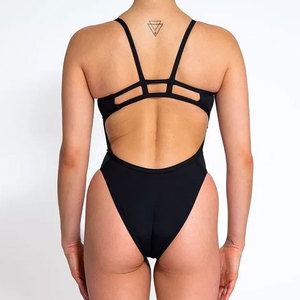 Nouvel Arrivage Maillot de Bain Femme Sexy à Design Personnalisé, Asymétrique à une Épaule, Col en V, Effet Ventre Plat, Coupe Ajustée, en Nylon/Spandex, Tenue de Plage - Product Image 3