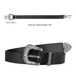 Cinturón de Cuero de Lujo con Hebilla Pulida, Cinturón de Cuero Marrón Clásico para Uso Diario, Cinturones de Cuero con Logotipo Impreso en Acero - Product Image 5