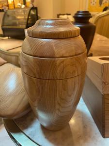 Decorative Wood <b>Urn</b> for Dogs and <b>Cats</b> Cremation <b>Urn</b> Round Shape <b>Urn</b> for Pet Funerals and Decorative Use Directly From Vietnam - Product Image 2