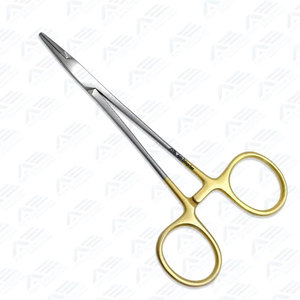 Pinzas quirúrgicas de acero inoxidable con mordazas de carburo de tungsteno dentadas de 13 cm, tipo Halsey, para quirófano - Product Image 2
