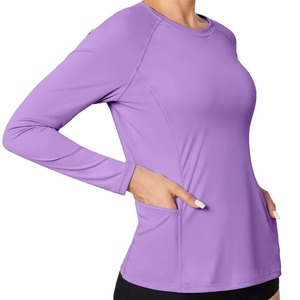 Camiseta de Yoga Ajustada que Absorbe la Humedad para Mujer, Top Deportivo Ajustado con Elasticidad en 4 Direcciones, Ropa Deportiva Directo de Fábrica - Product Image 6