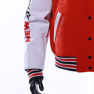 Custom Men Winter Streetwear Varsity Jacket Premium Embroidered Letterman Oem Odm Personalized 100% Wool Worsted Front - Product Image 3