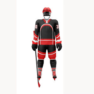Uniformes de Hockey sobre Hielo Personalizados con Logotipo, 100% Poliéster, Transpirables, de Secado Rápido, Antibacterianos, para Hombre, Venta al Por Mayor - Product Image 2