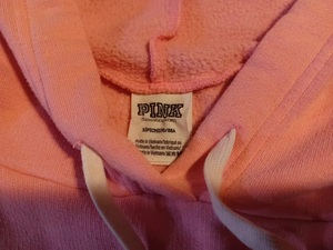 Sudadera con Capucha Rosa, Corta, de Felpa, 100% Algodón, Logotipo Frontal ODM - Product Image 3