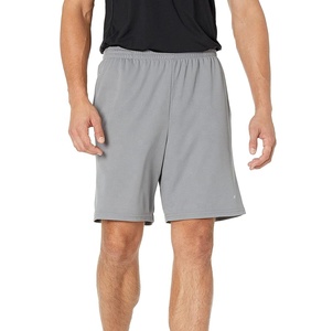 Men's 100% Polyester Double <b>Layer</b> Gym Mesh Shorts Solid Color Breathable Quick Dry Windproof <b>Mid</b> Waist Drawstring Closure High - Product Image 2