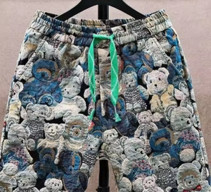 Shorts d'été pour hommes en maille à imprimé floral numérique, taille mi-haute, coupe ample, décontractés, pour la plage et le sport - Product Image 2