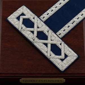 Badges brodés sur mesure en fil de bullion, fil doré et argenté, patchs pour blazer, insignes de régalia maçonnique, fabricant d'insignes d'uniforme - Product Image 1