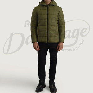 Veste d'hiver matelassée pour homme, épaisse, chaude, à capuche, coupe-vent, style parka, pour l'extérieur - Product Image 6
