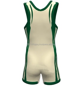 Sublimation Knitted Print Men's Wrestling <b>Singlet</b> 100% Cotton Eco-Friendly Quick Dry High Quality Wholesale 2024 - Product Image 3