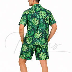 Conjunto de Dos Piezas de Verano 2026 de Alta Calidad, Shorts de Playa para Hombre y Camisa Casual con Estampado Completo, Traje de Playa Transpirable para Hombre - Product Image 5