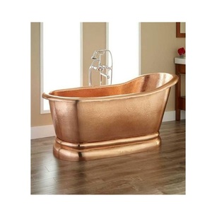 Bañera de cobre hecha a mano, bañera ovalada de lujo para decoración de baño moderno al mejor precio - Product Image 1