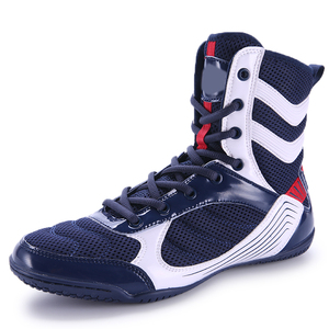 Zapatos de Boxeo Estándar Internacionales, Botas de Torneo con Peso Reglamentario, Zapatos de Boxeo para Gimnasio con Suela de Goma Antimarcas para Piso Duro - Product Image 4