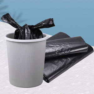 Camiseta mate de alta calidad, refuerzo lateral de plástico PE, embalaje de alimentos negro duradero para llevar ropa de cama, soluciones de logotipo personalizado, Vasos - Product Image 1