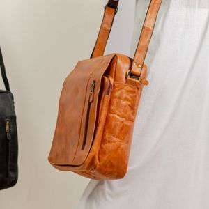Sac à bandoulière de haute qualité, nouveau design, tendance, grande capacité, en cuir véritable souple, pour femmes - Product Image 3