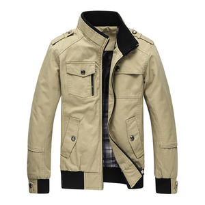 Wholesale <b>Men</b>’s Red Bomber <b>Jacket</b> Classic Flight Style Zip <b>Jacket</b> Winter Casual Streetwear - Product Image 5