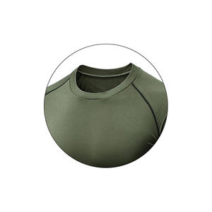 Camiseta de Compresión de Manga Larga para Hombre, 100% Algodón, Capa Base de 260 Gramos, para Entrenamiento - Product Image 2