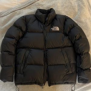 Solid Black Plus Size High Quality Unisex Winter Puffer <b>Jacket</b> 100% <b>Filled</b> Waterproof Quick Dry Reversible Breathable Velour - Product Image 3