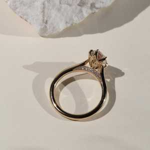 Rose Gold Plated 925 <b>Silver</b> 2 CT Marquise Cut Solitaire Diamond Engagement <b>Ring</b> Men's Women's Prong Setting Wedding <b>Ring</b> - Product Image 2