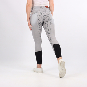 High Quality 4-way Stretch Horse Riding Breeches <b>Leggings</b> Tights <b>Equestrian</b> Wear Pants on Technical Fabric with Soft Feel - Product Image 4