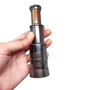 กล้องโทรทรรศน์ทองเหลืองโบราณขนาด 6 นิ้ว ขายส่ง กล้องส่องทางไกลแบบโบราณสำหรับการเดินเรือ กล้องโทรทรรศน์ทางทะเลวินเทจ ผู้ผลิตของขวัญ OEM - Product Image 2