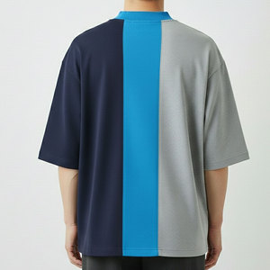 เสื้อยืดโอเวอร์ไซส์ทรงบ็อกซี่สำหรับผู้ชาย ผ้าคอตตอนหนานุ่ม สไตล์สตรีทแวร์ลำลอง ไอเทมสำคัญสำหรับลุคประจำวัน - Product Image 6