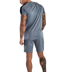 Custom Logo Men's Summer Quick Dry Breathable Sublimation Shorts <b>Set</b> New Arrival Solid Color Summer Wear Two Piece Short <b>Set</b> - Product Image 2