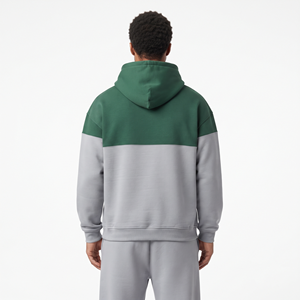 Sudadera con Capucha Extra Grande de Dos Tonos para Hombre, de Alta Calidad, Manga Larga, Informal, Color Sólido, Ropa de Calle para Invierno - Product Image 6