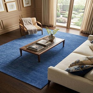 Alfombra Moderna de Color Índigo Sólido, Alfombra Suave y Afelpada de Estilo Minimalista, Alfombra Hecha a Mano de Lujo para Sala de Estar, Dormitorio, Decoración del Hogar - Product Image 5