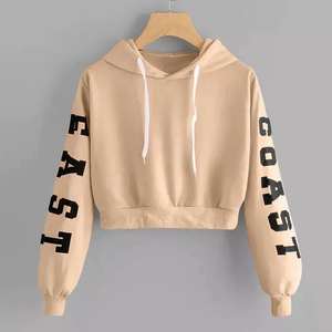 Sweat à capuche décontracté écologique à manches longues avec impression numérique de lettres pour femme, automne et hiver - Product Image 4