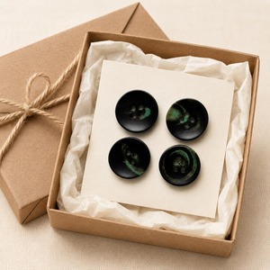 High Quality Custom Buffalo Horn Button Accessories 4 Hole <b>Shirt</b> Suit Jacket Fancy Buffalo Horn Button Coat Buttons - Product Image 4